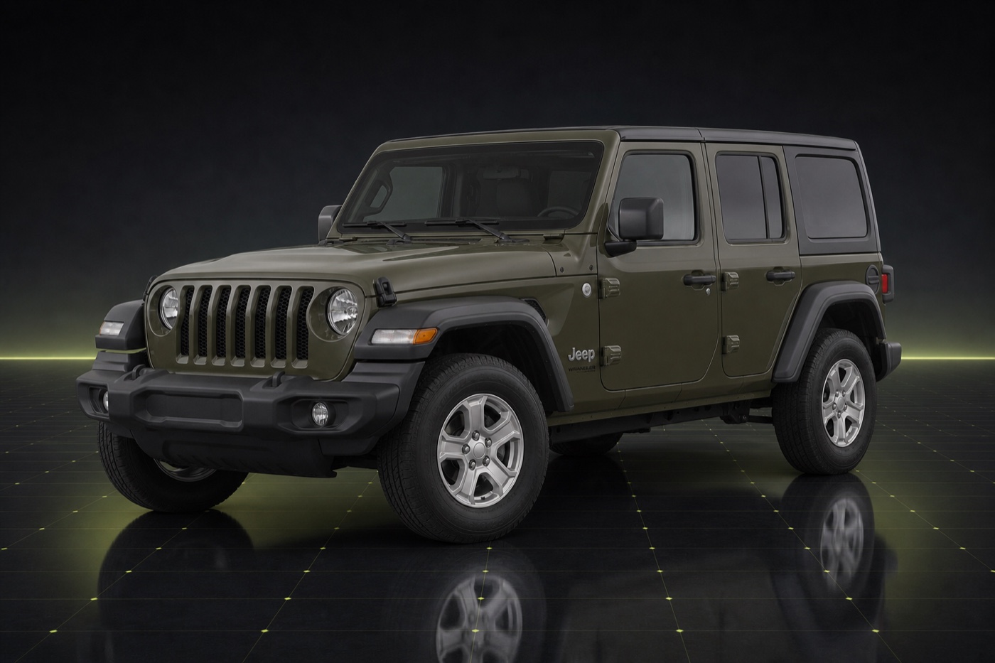 Carithmetic model reference for a 2019 Jeep Wrangler Unlimited, not seller photography